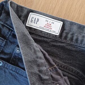 GAP SLIM 33/32 black jeans MEN